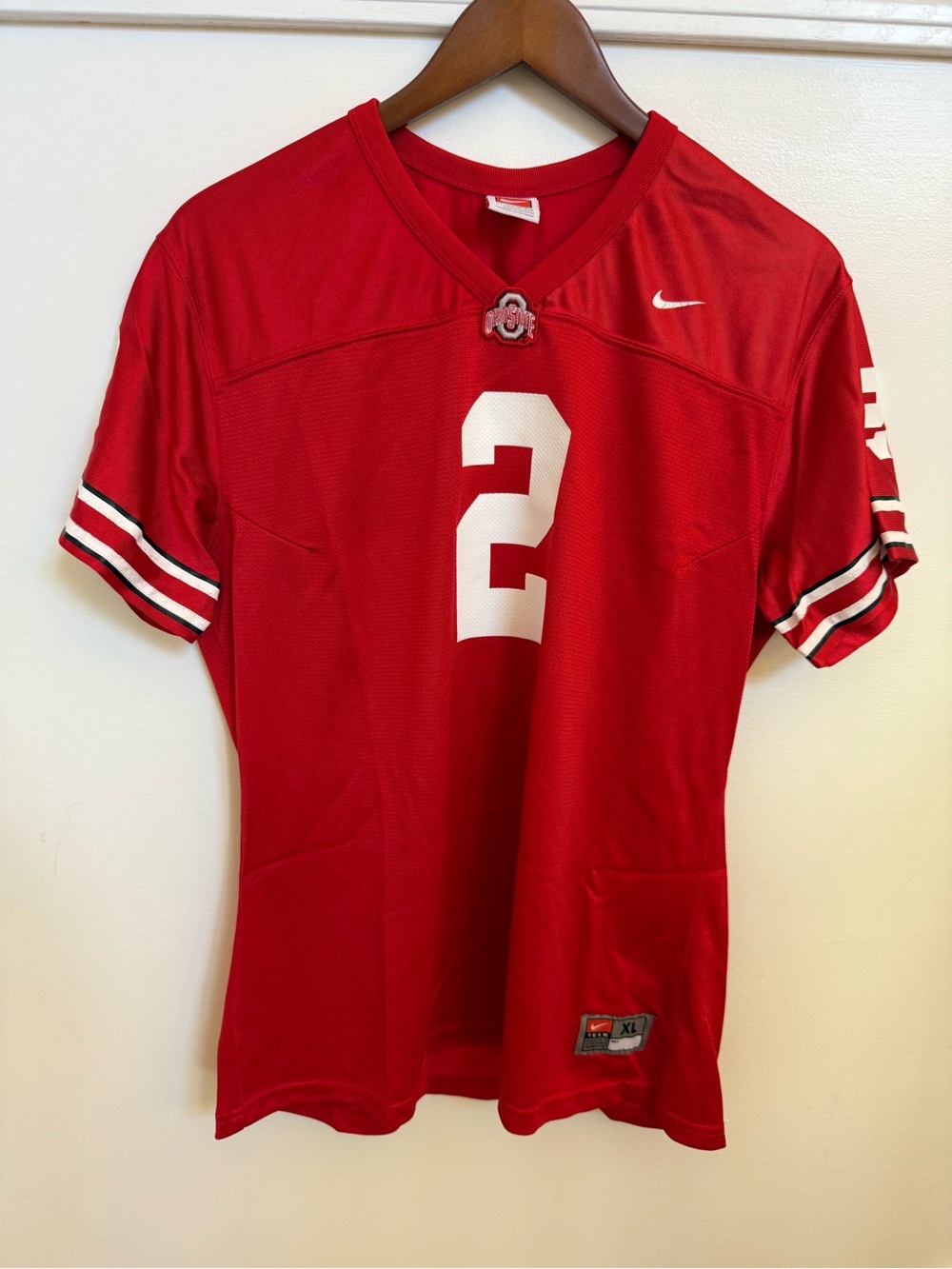 Nike Ohio State Buckeyes Football Jersey #2 | Youth XL (16-18) | Scarlet Red